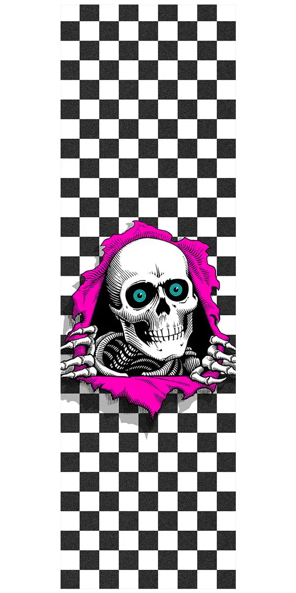 Powell-Peralta Ripper Checker Grip Tape - White 1
