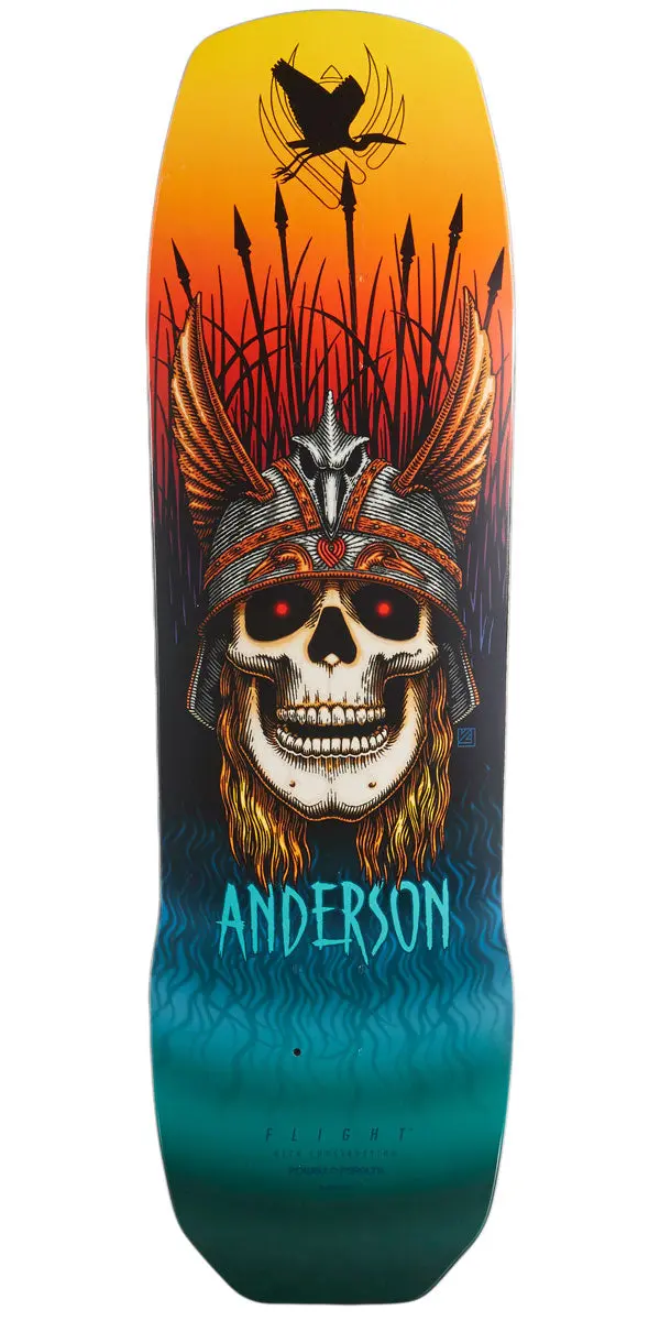 Powell-Peralta Flight Andy Anderson Crane Skull Skateboard Deck - 8.45" 1
