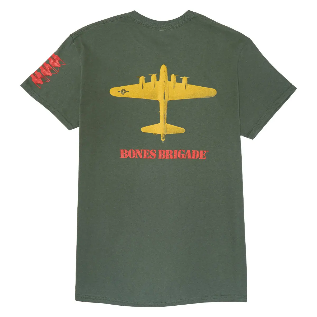 Bones Brigade Og Bomber T-Shirt - Military Green 1