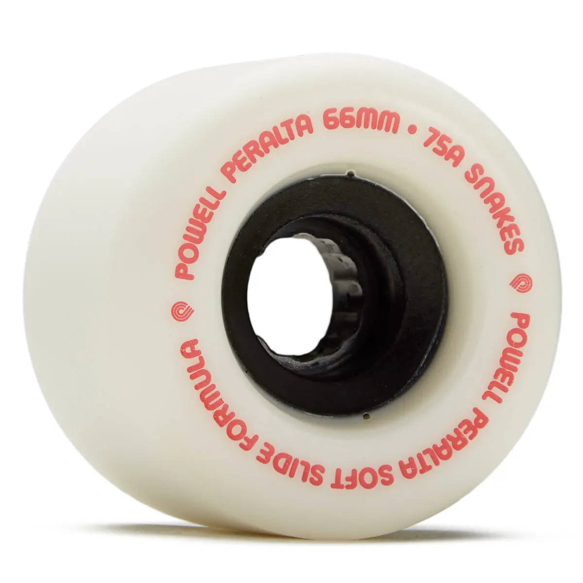 Powell-Peralta Snakes 75A Longboard Wheels - White - 66Mm 1