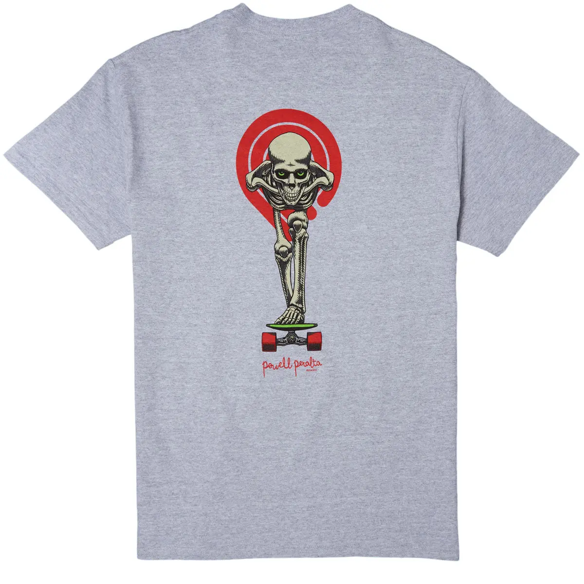 Powell-Peralta Tucking Skeleton T-Shirt - Sport Grey 1