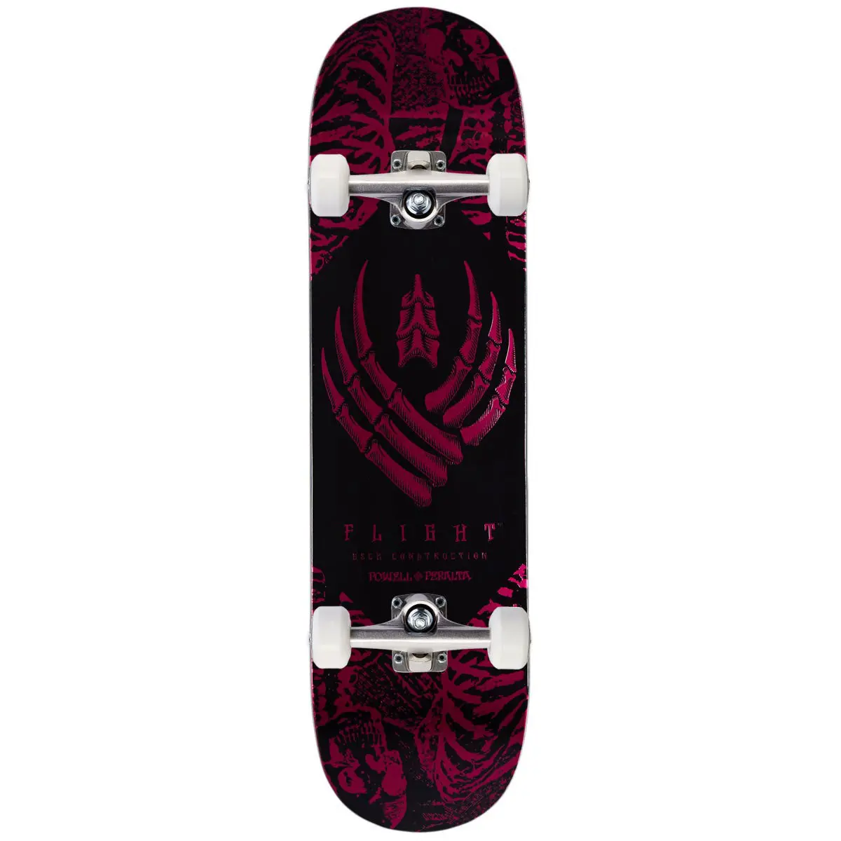 Powell-Peralta Flight Skeleton Skateboard Complete - Pink Foil - 8.00" 1