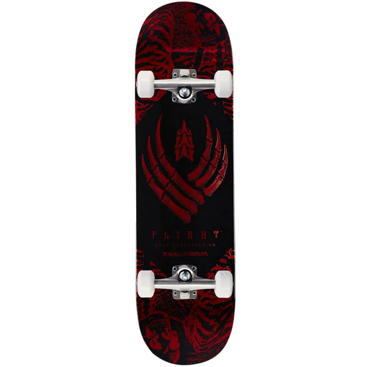 Powell-Peralta Flight Skeleton Skateboard Complete - Red Foil - 8.38" 1