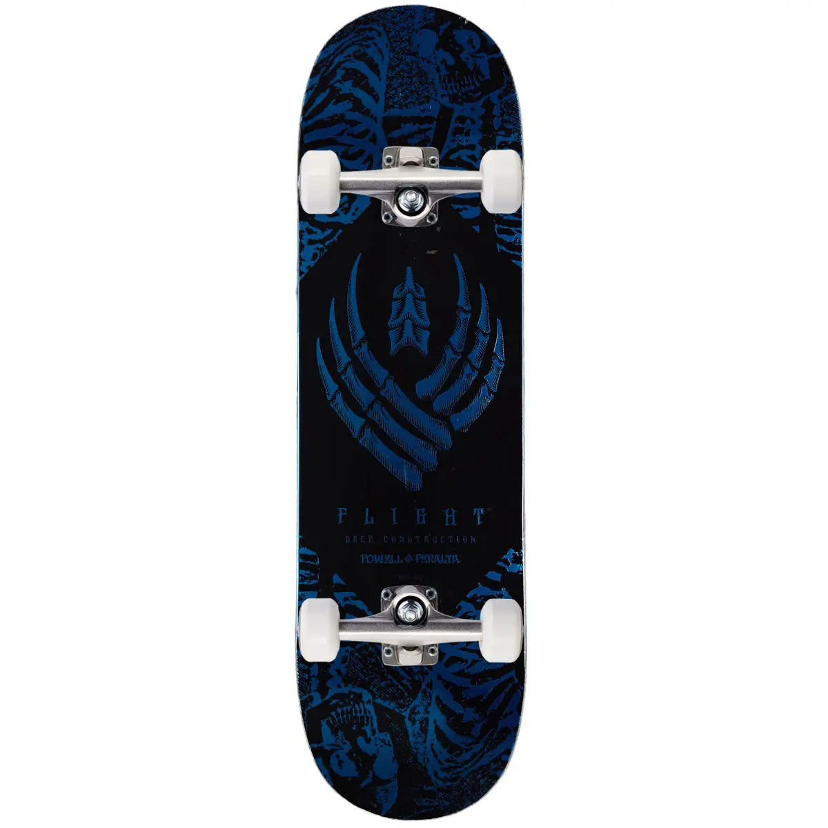Powell-Peralta Flight Skeleton Skateboard Complete - Blue Foil - 8.75" 1