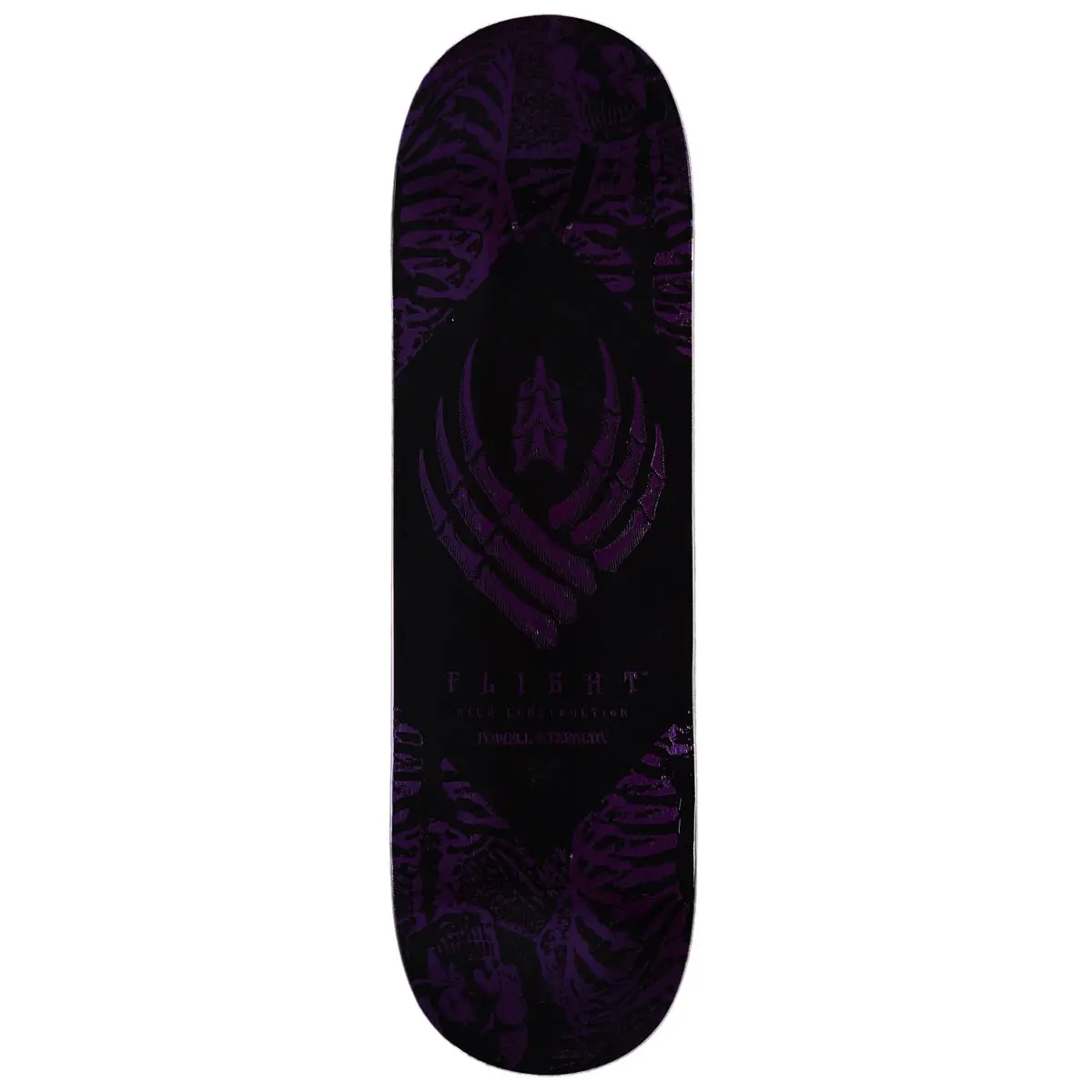 Powell-Peralta Flight Skeleton Skateboard Deck - Purple Foil - 9.00" 1