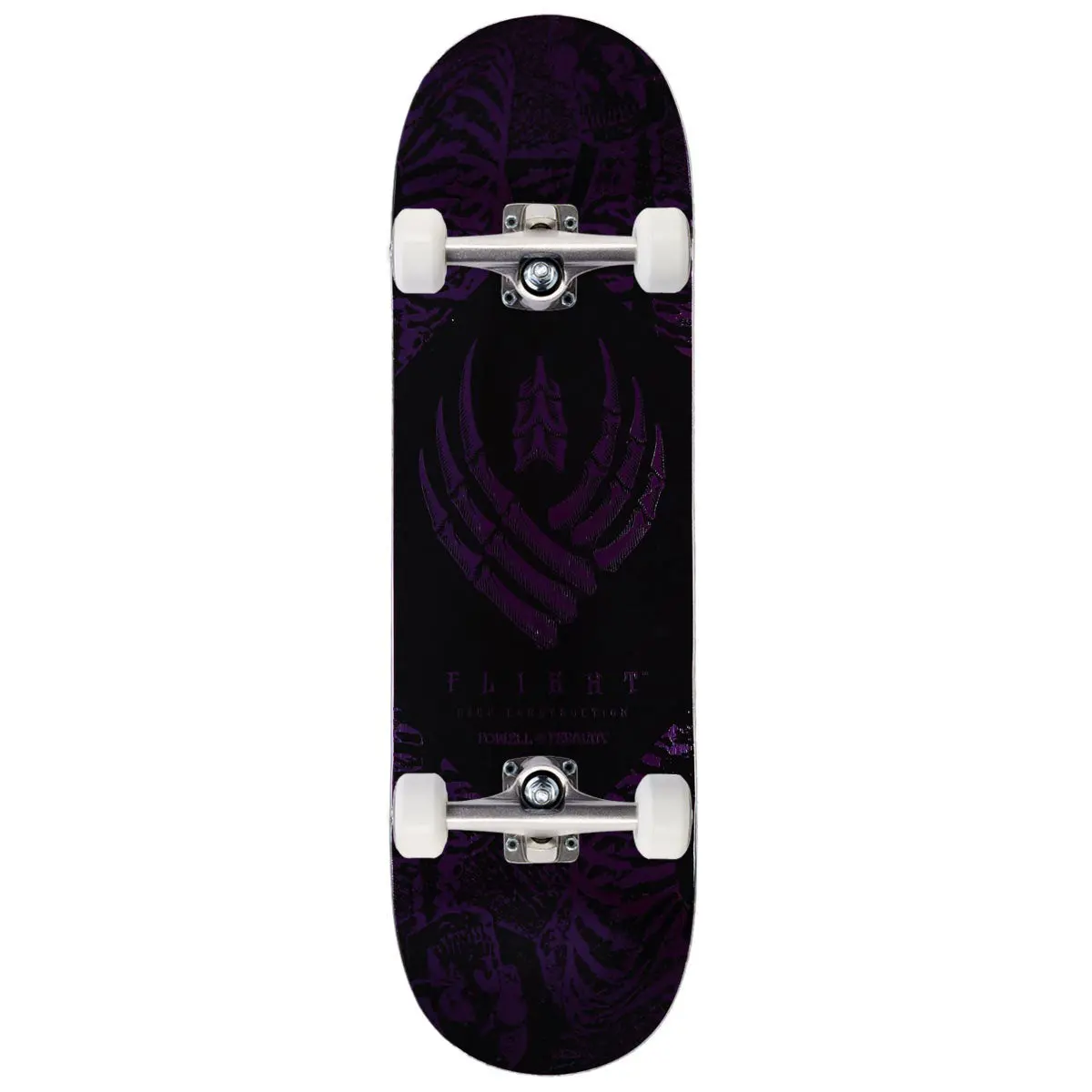 Powell-Peralta Flight Skeleton Skateboard Complete - Purple Foil - 9.00" 1