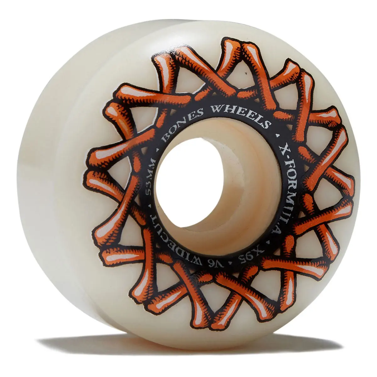 Bones X Formula Wide-Cuts 95A V6 Wide-Cut Skateboard Wheels - 53Mm 1