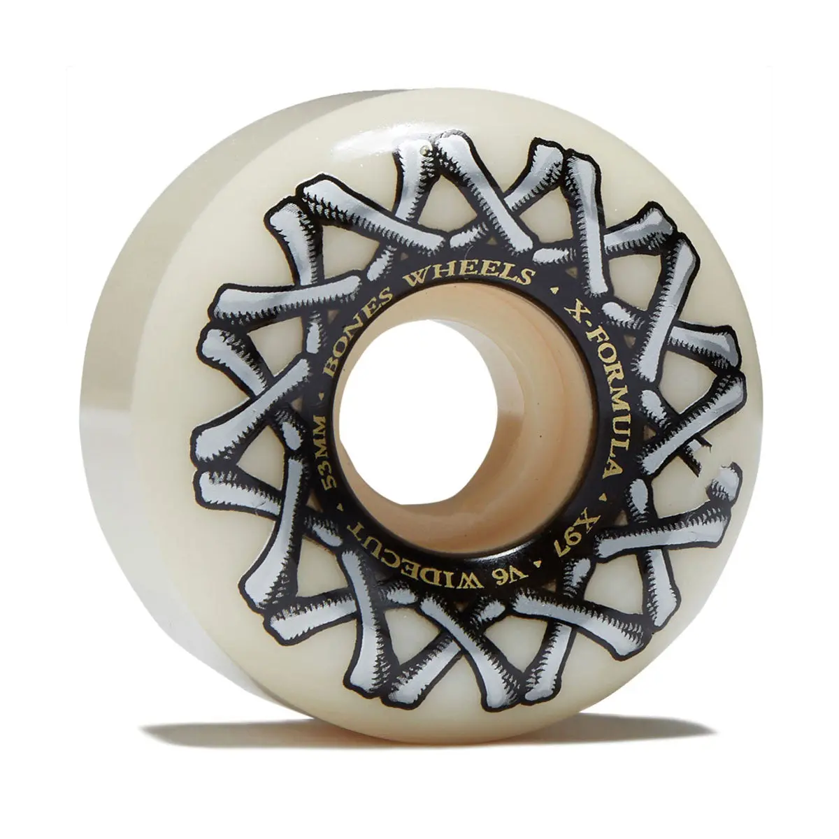 Bones X Formula Widecuts 97A V6 Wide-Cut Skateboard Wheels - 53Mm 1