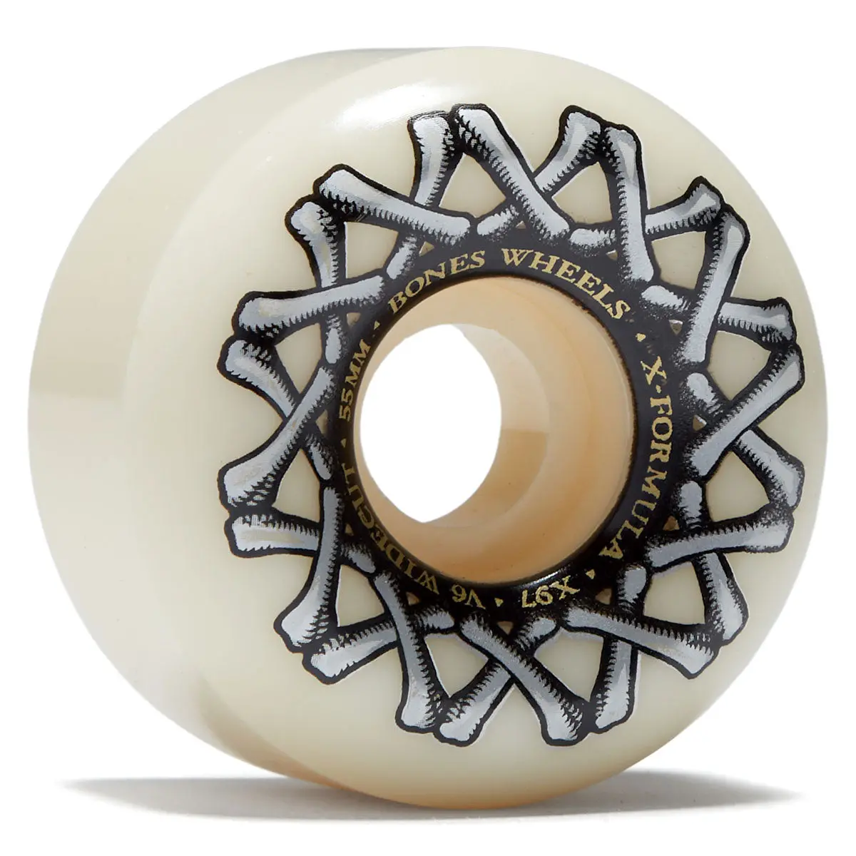 Bones X Formula Widecuts 97A V6 Wide-Cut Skateboard Wheels - 55Mm 1