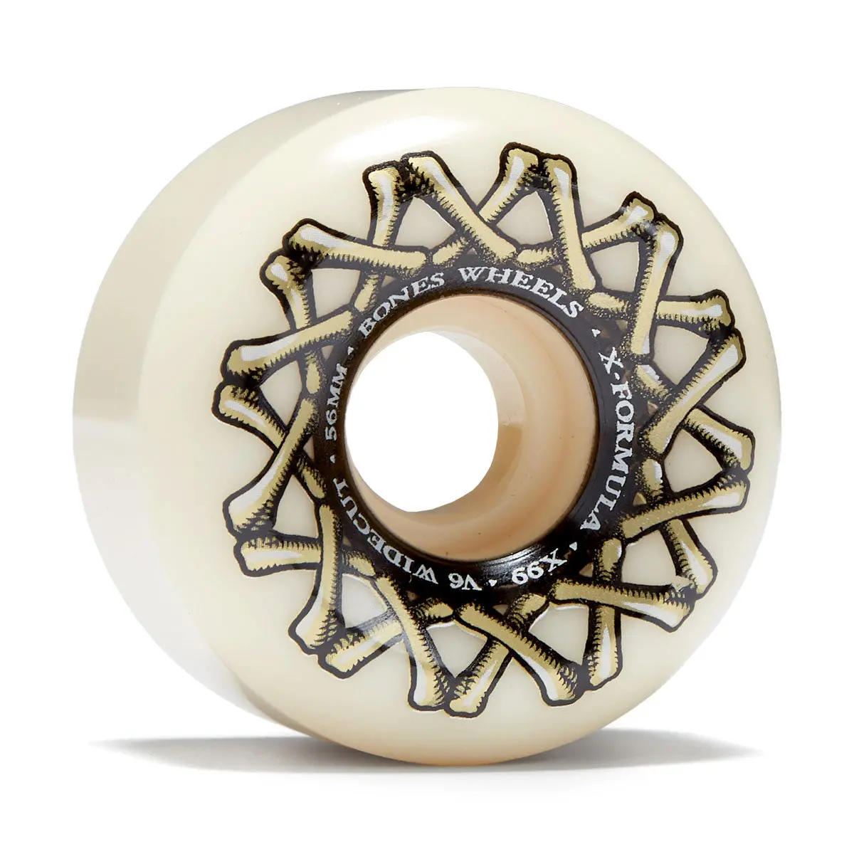 Bones X Formula Widecuts 99A V6 Wide-Cut Skateboard Wheels - 56Mm 1