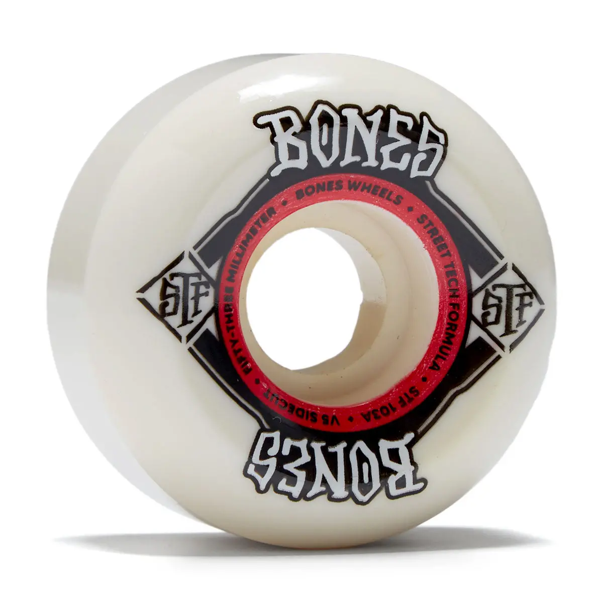 Bones Stf Wides 103A V4 Wide Skateboard Wheels - 53Mm 1