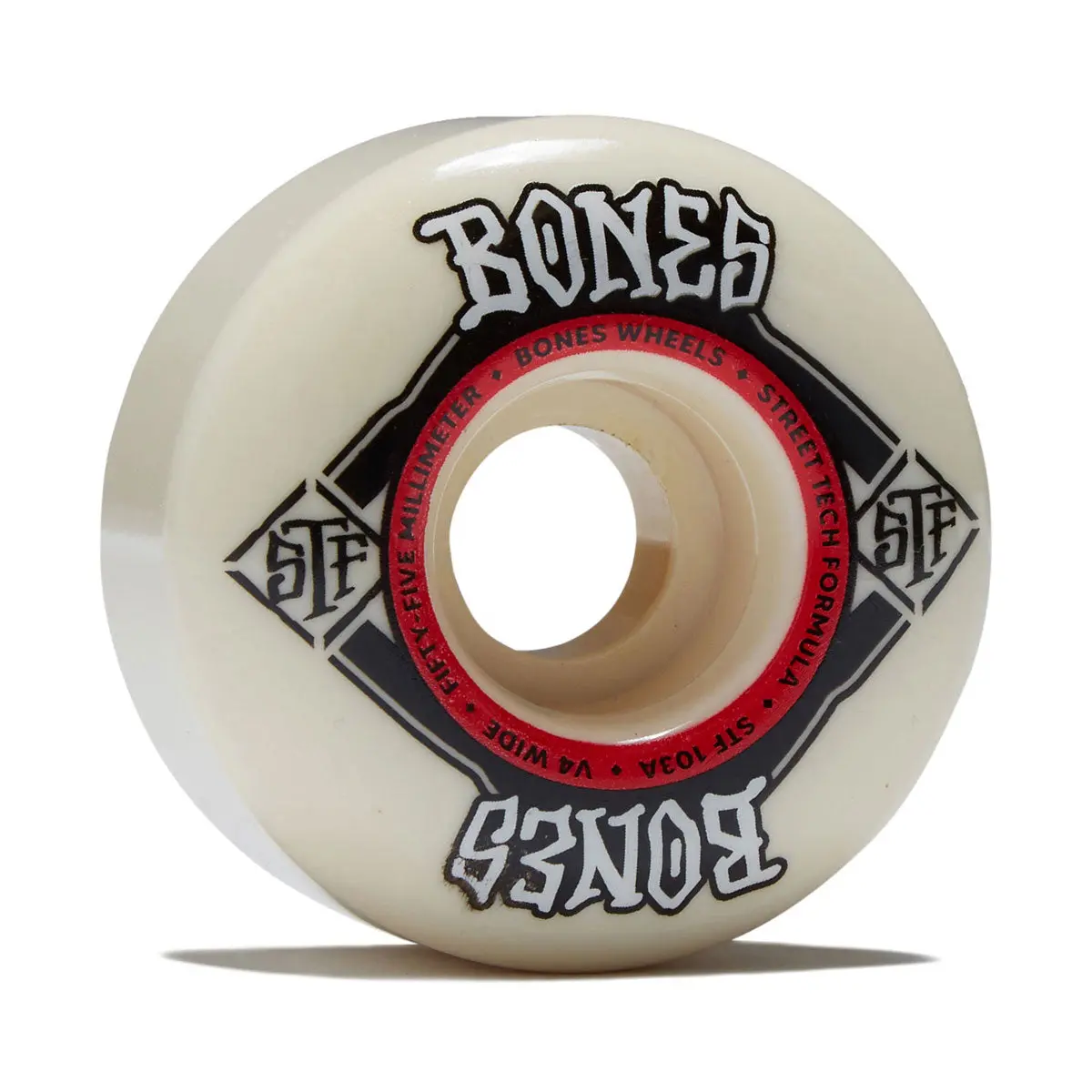 Bones Stf Wides 103A V4 Wide Skateboard Wheels - 55Mm 1