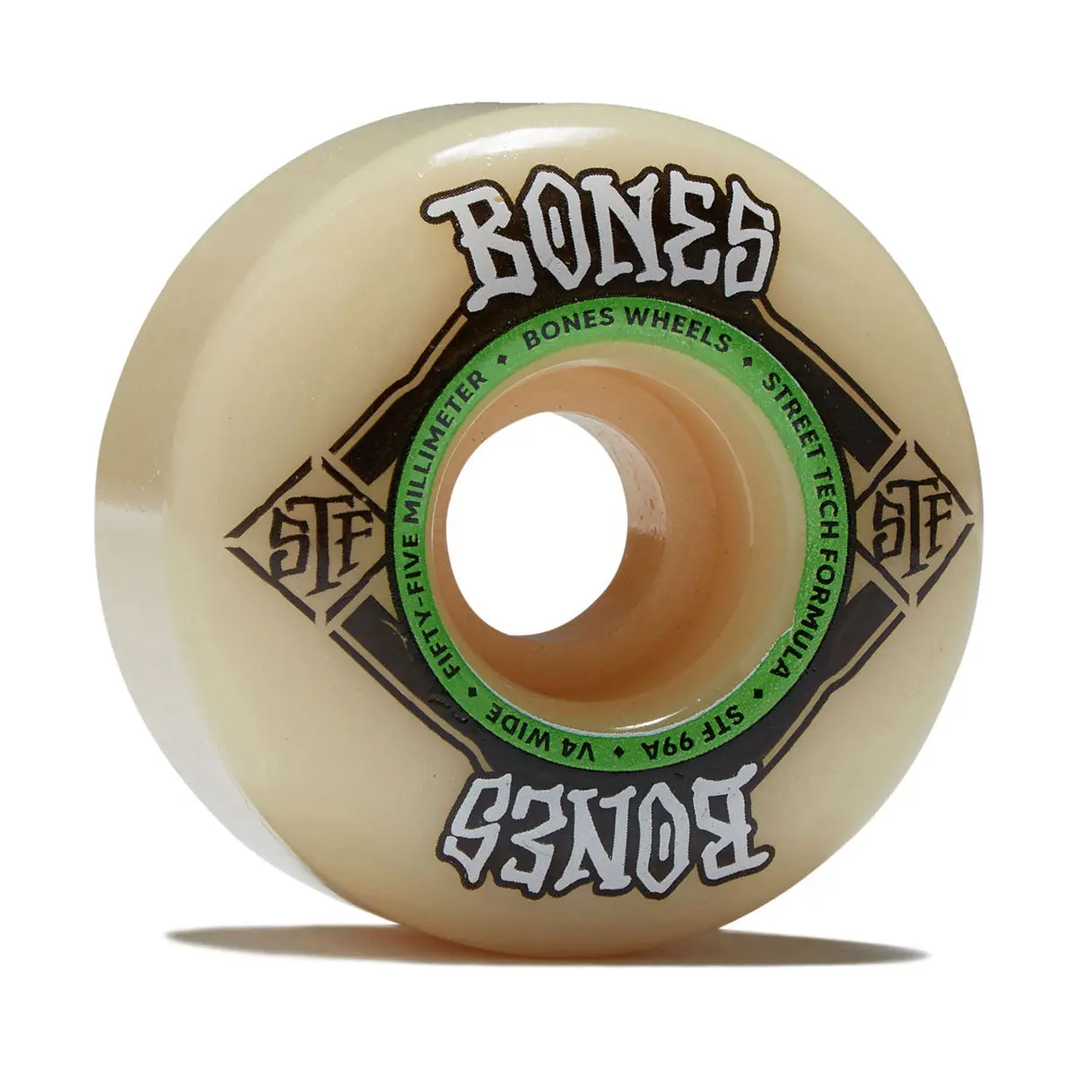 Bones Stf Wides 99A V4 Wide Skateboard Wheels - 55Mm 1