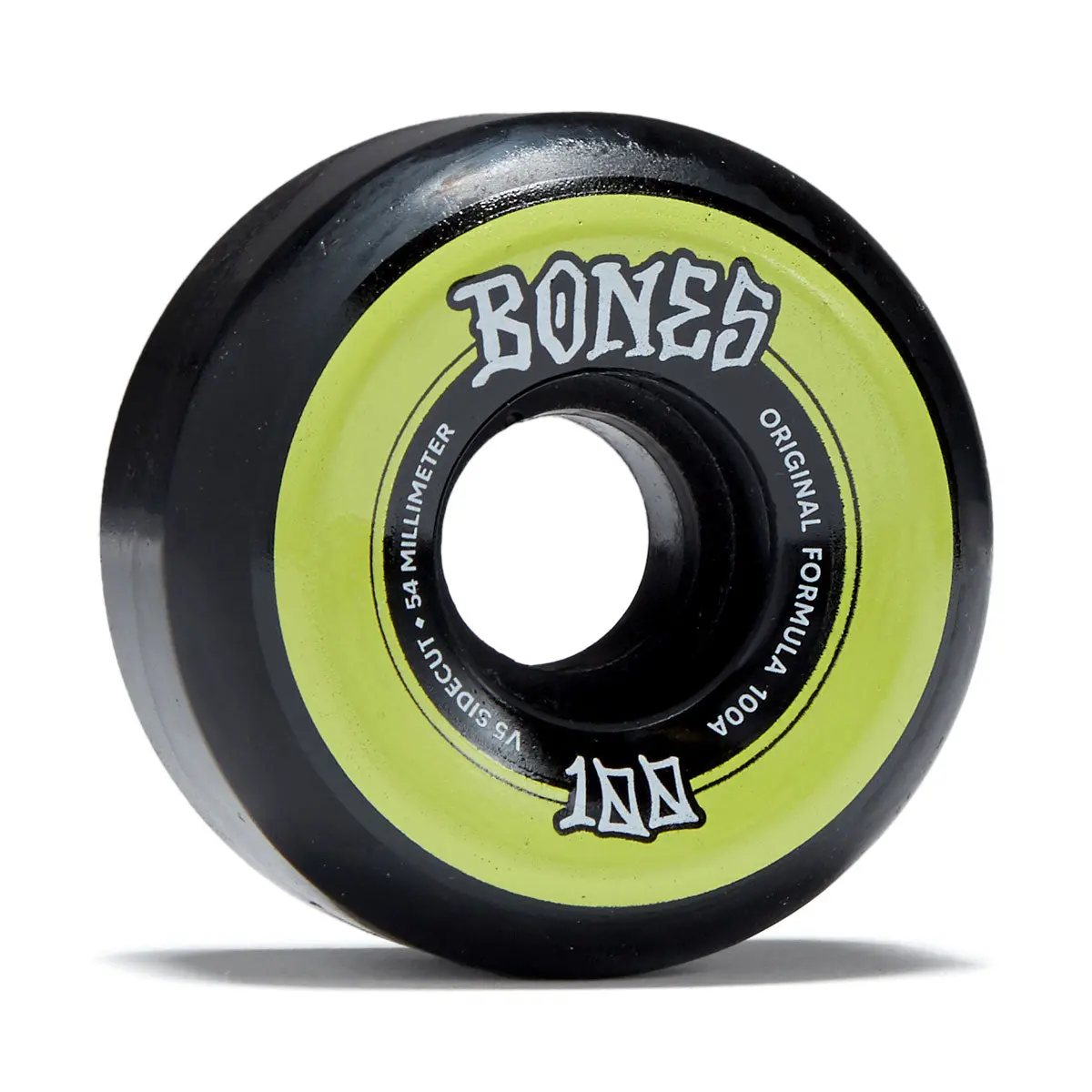 Bones 100S Sidecuts 100A V5 Sidecut Skateboard Wheels - Black - 54Mm 1