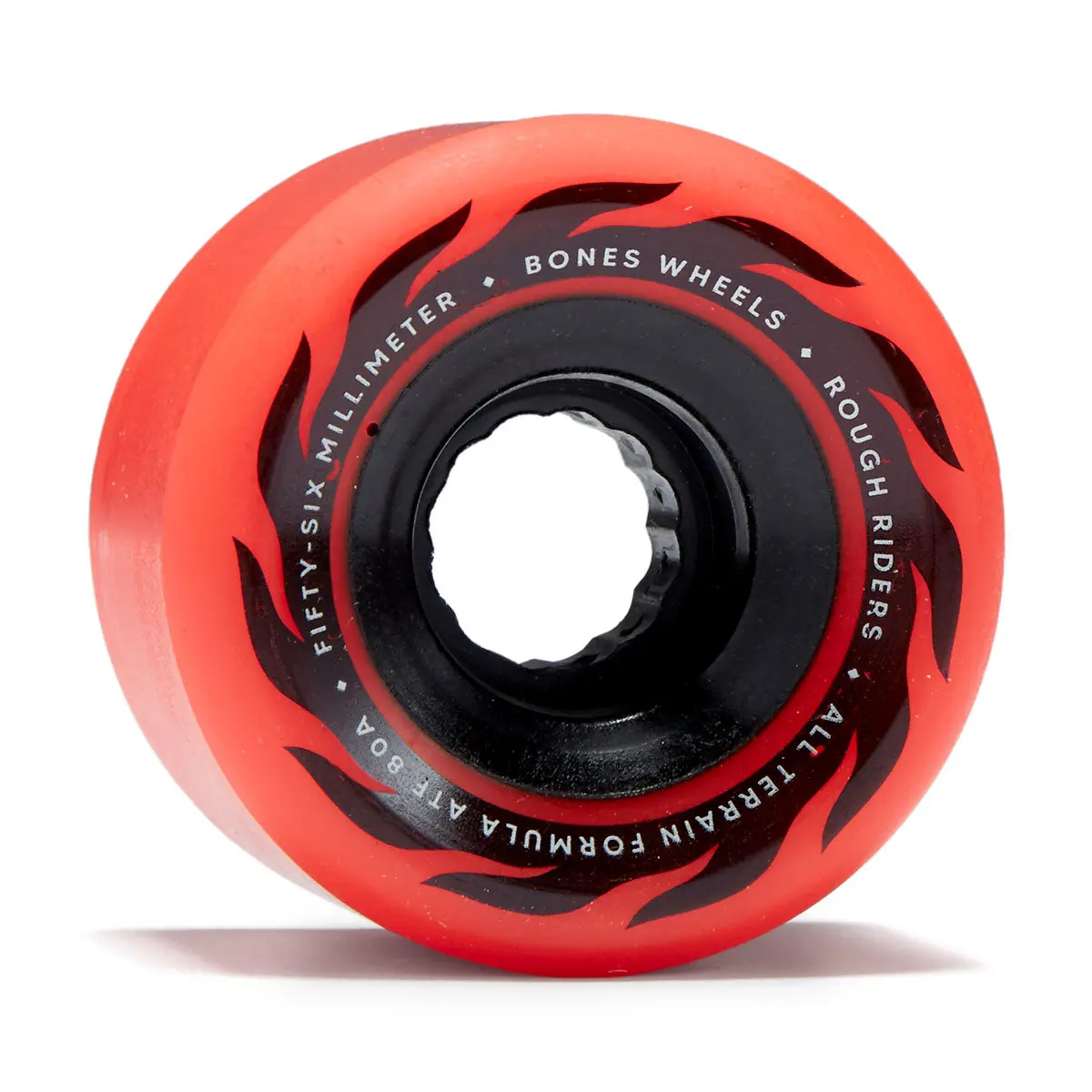 Bones Atf Rough Riders Eternal Flame 80A Skateboard Wheels - Red - 56Mm 1