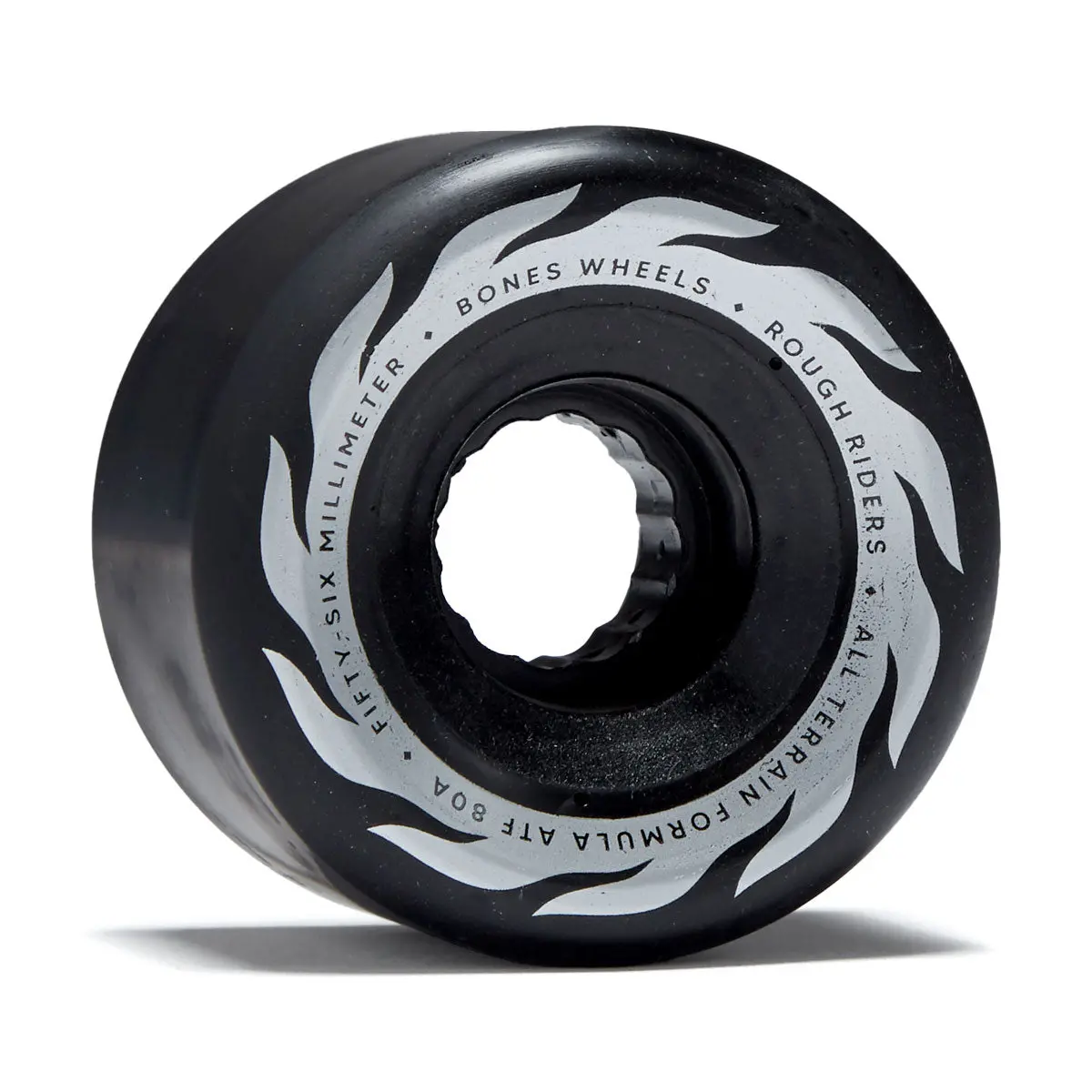 Bones Atf Rough Riders Eternal Flame 80A Skateboard Wheels - Black - 56Mm 1