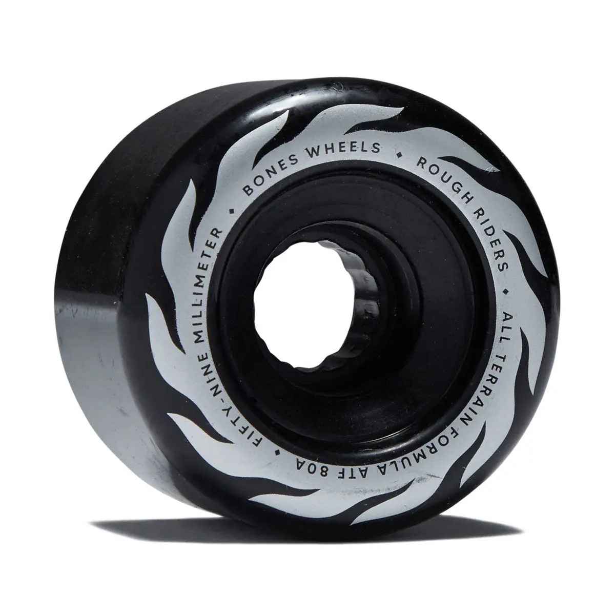 Bones Atf Rough Riders Eternal Flame 80A Skateboard Wheels - Black - 59Mm 1
