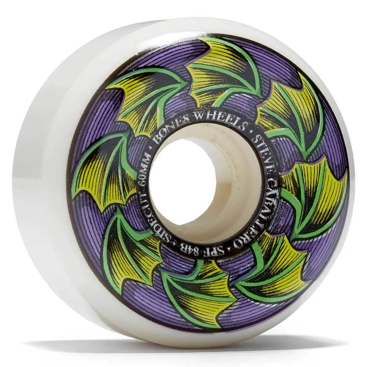 Bones Spf Steve Caballero Bat Wings 84B Sidecuts Skateboard Wheels - 60Mm 1