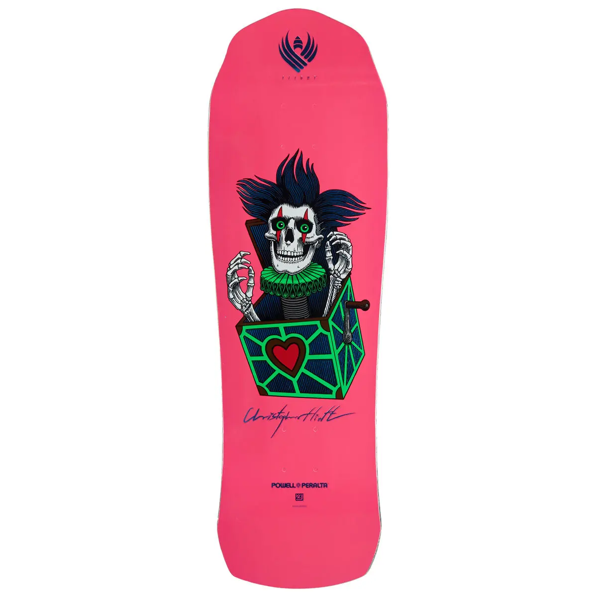 Powell-Peralta Flight Chris Hiett Skull Skateboard Deck - 9.50" 1