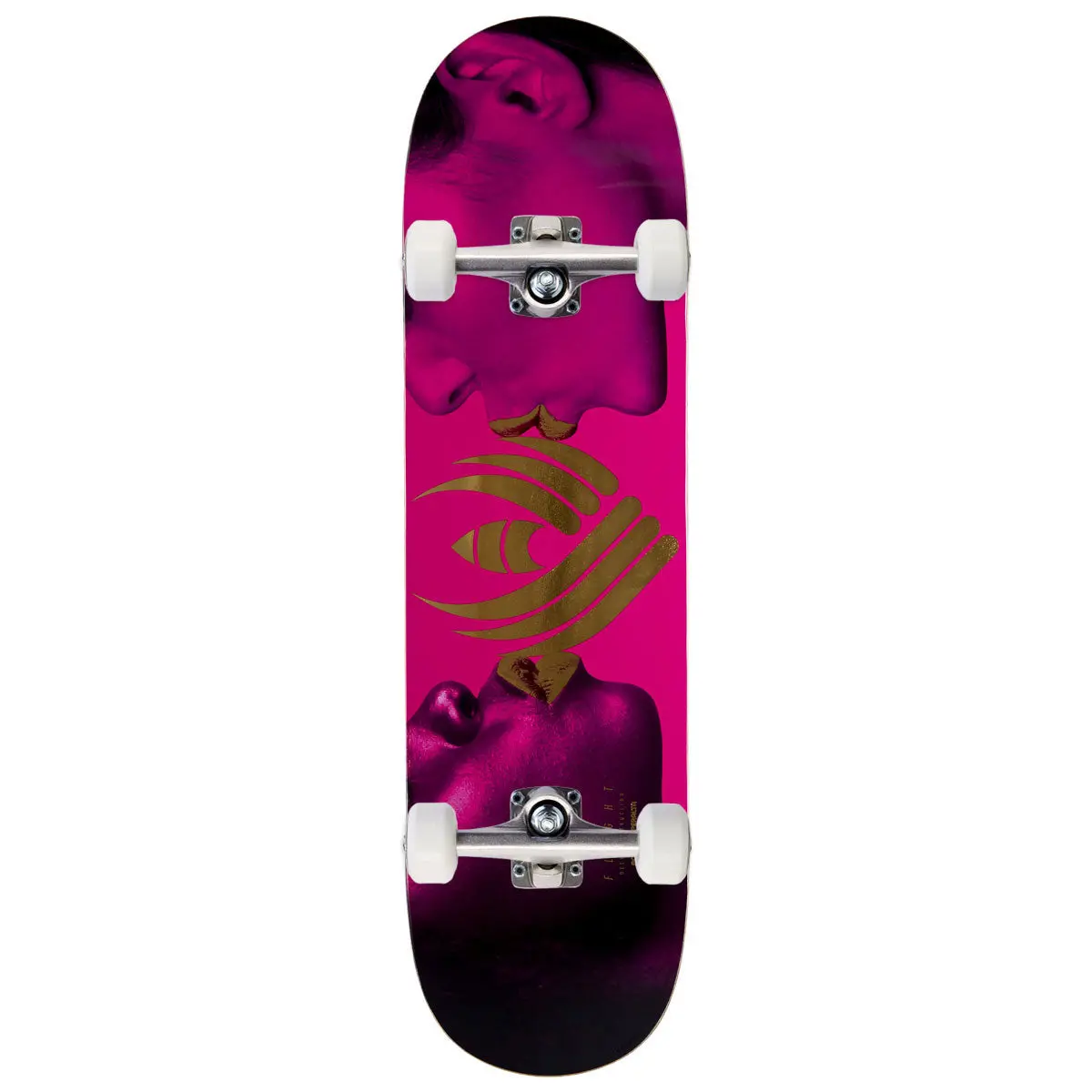 Flight Kiss Skateboard Complete - Pink/Gold Foil - 8.25" 1