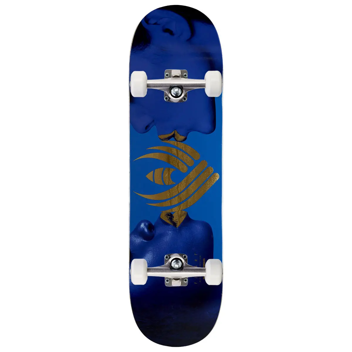 Flight Kiss Skateboard Complete - Blue/Gold Foil - 8.63" 1