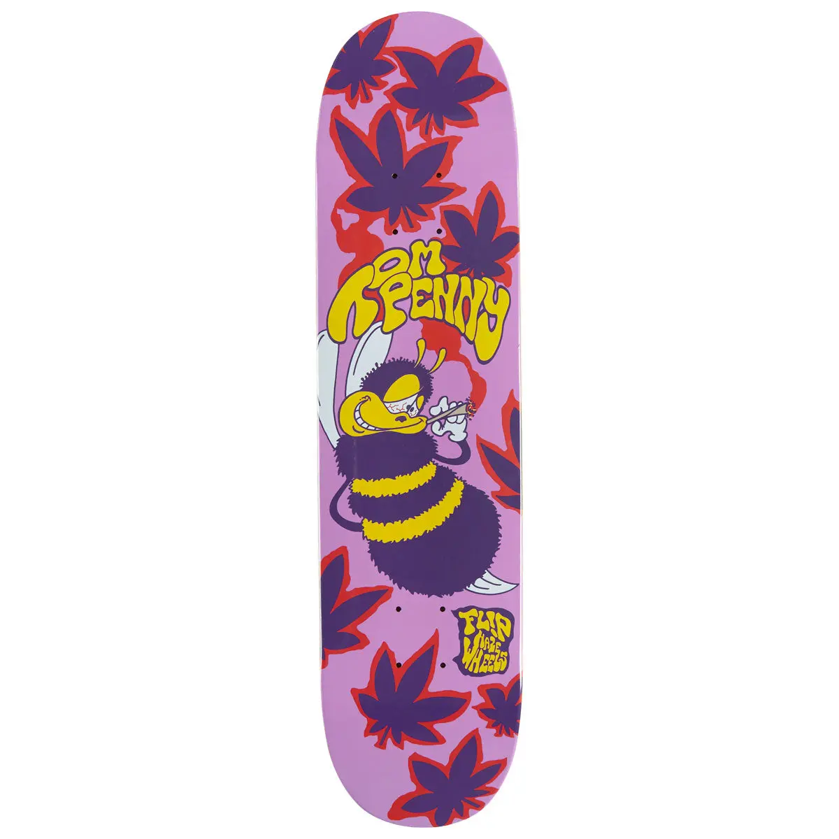 Flip High In A Haze Skateboard Deck - Purple - 7.75" 1