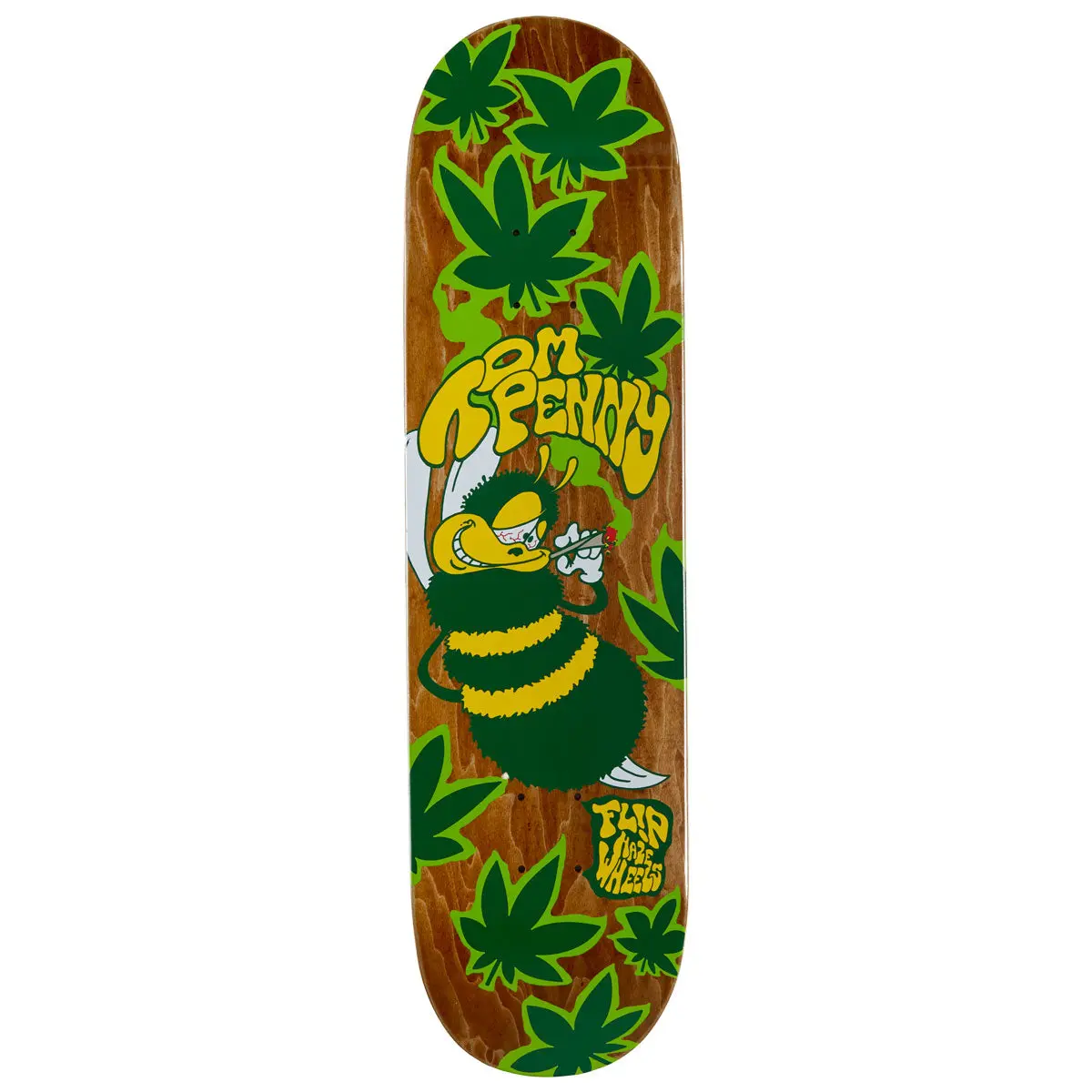 Flip High In A Haze Skateboard Deck - Green - 8.25" 1