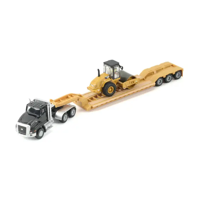 Caterpillar Cat Ct660 With Lowboy With Cs56 Roller 1:87 Scale Diecast 84425 1