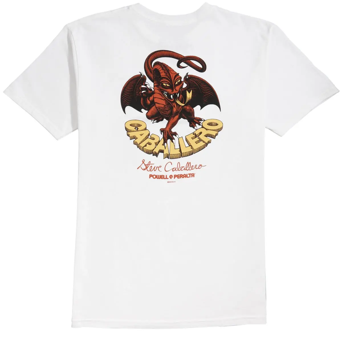 Powell-Peralta Cab Classic Dragon Ii T-Shirt - White 1