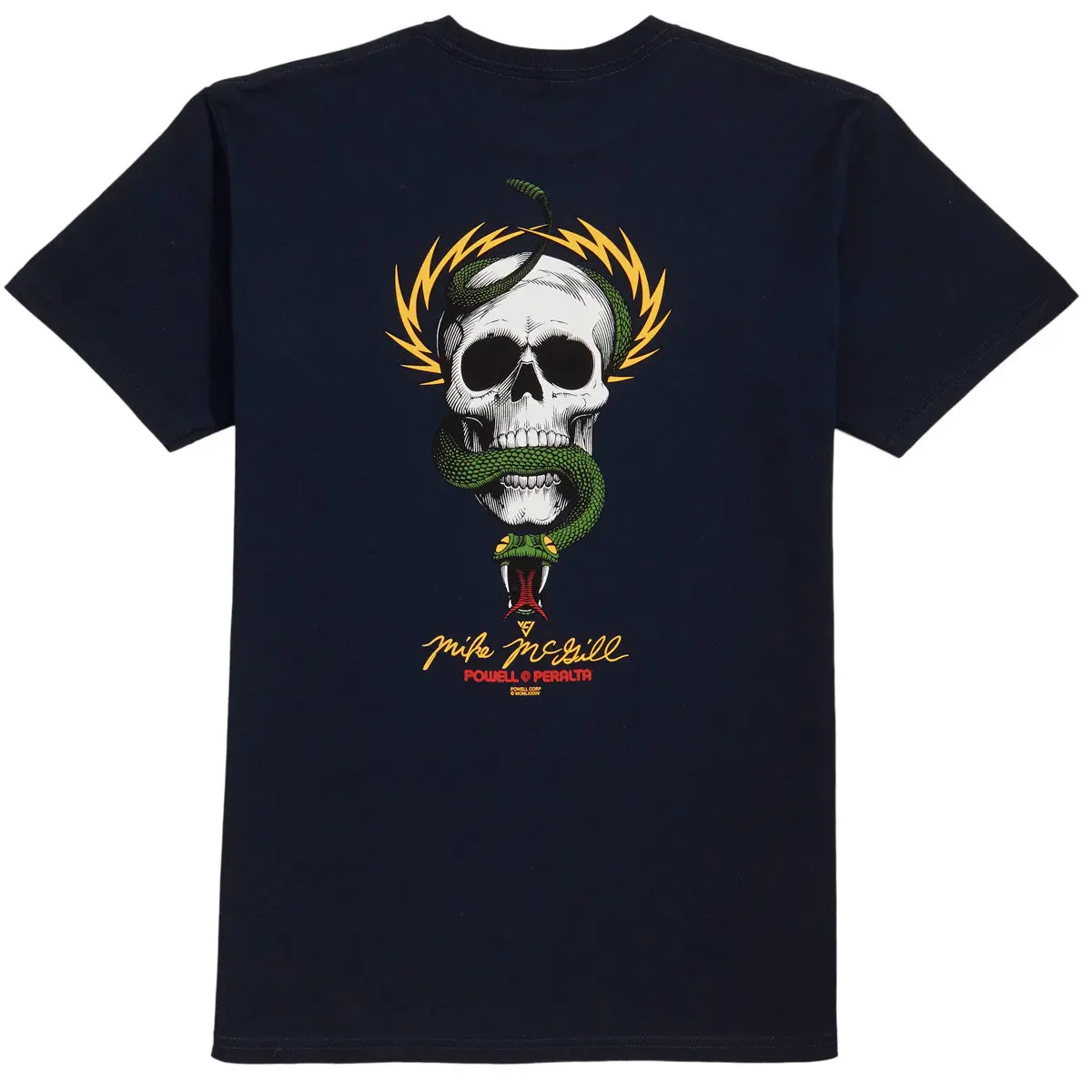Powell-Peralta Mcgill Skull And Snake T-Shirt - Navy 1