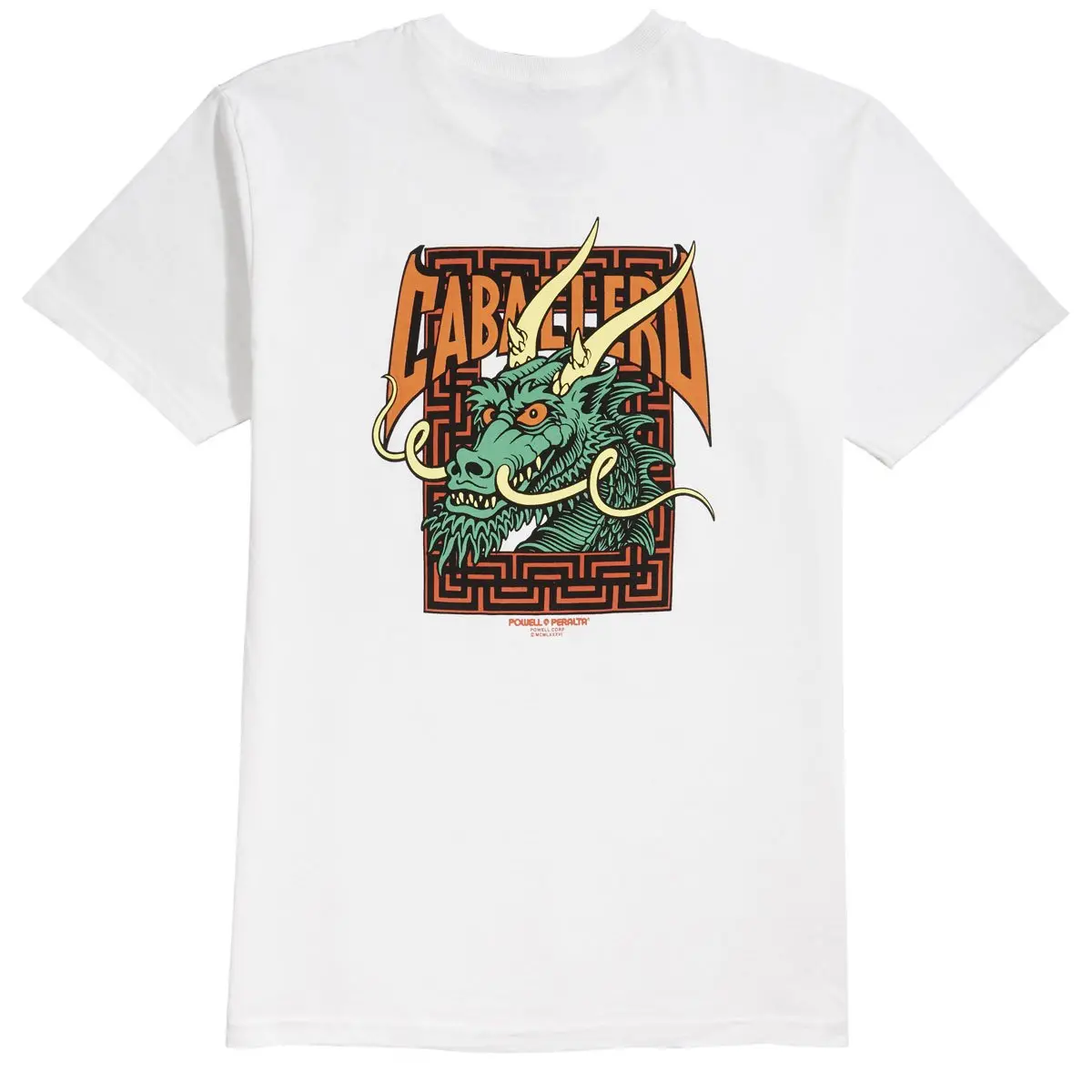 Powell-Peralta Cab Street Dragon T-Shirt - White 1