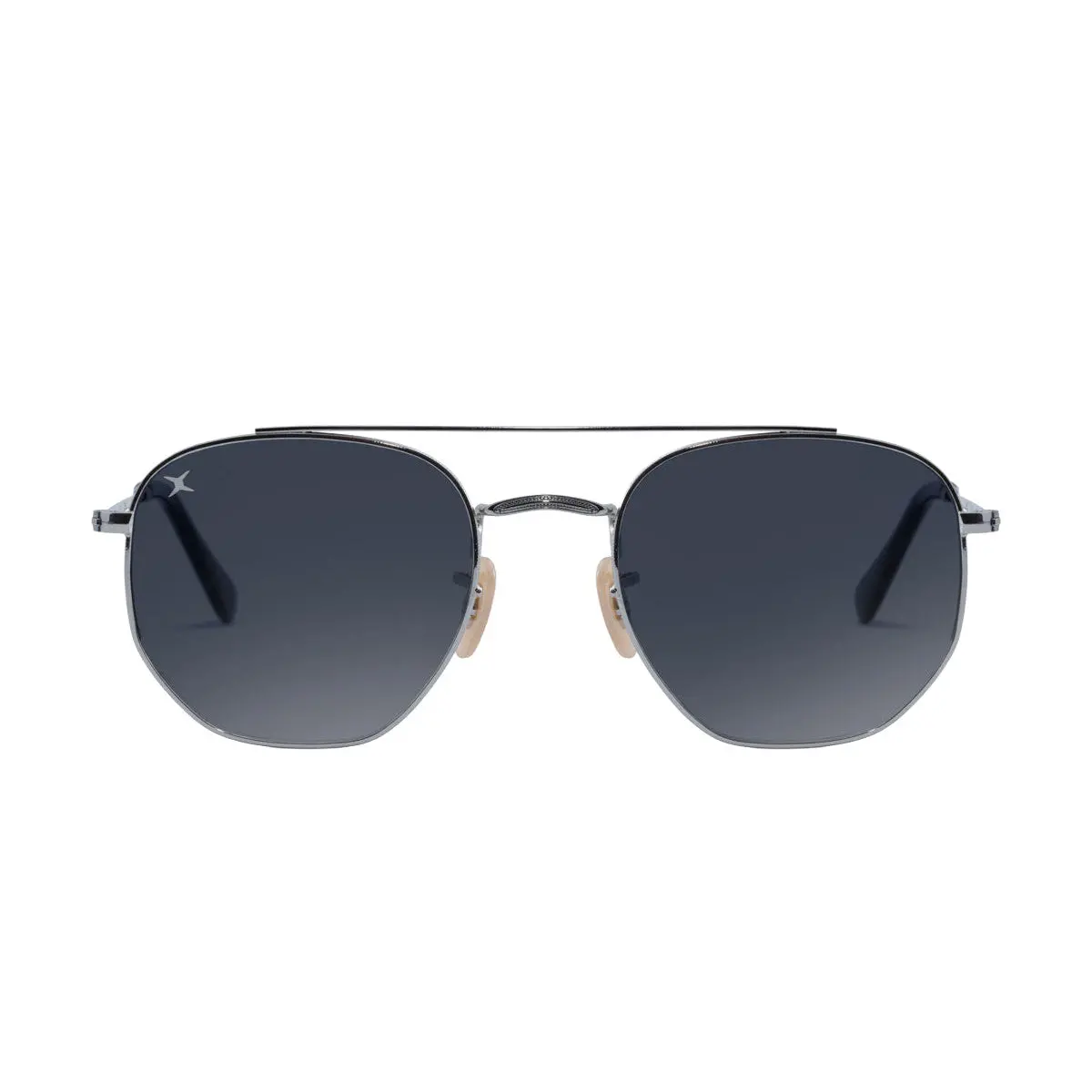 Decade Jones 70S Sunglasses - Shiny Silver Stainless Steel/Silver Revo Cr39 2
