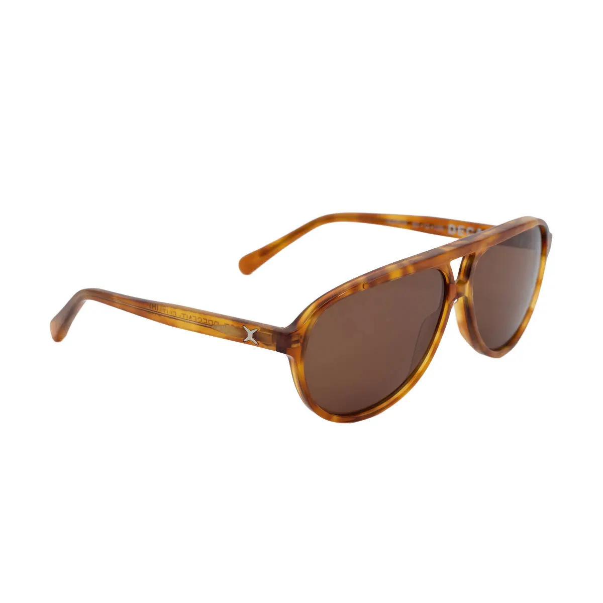 Decade Jasper 80S Sunglasses - Light Brown Tortoise Acetate/Brown Cr39 1