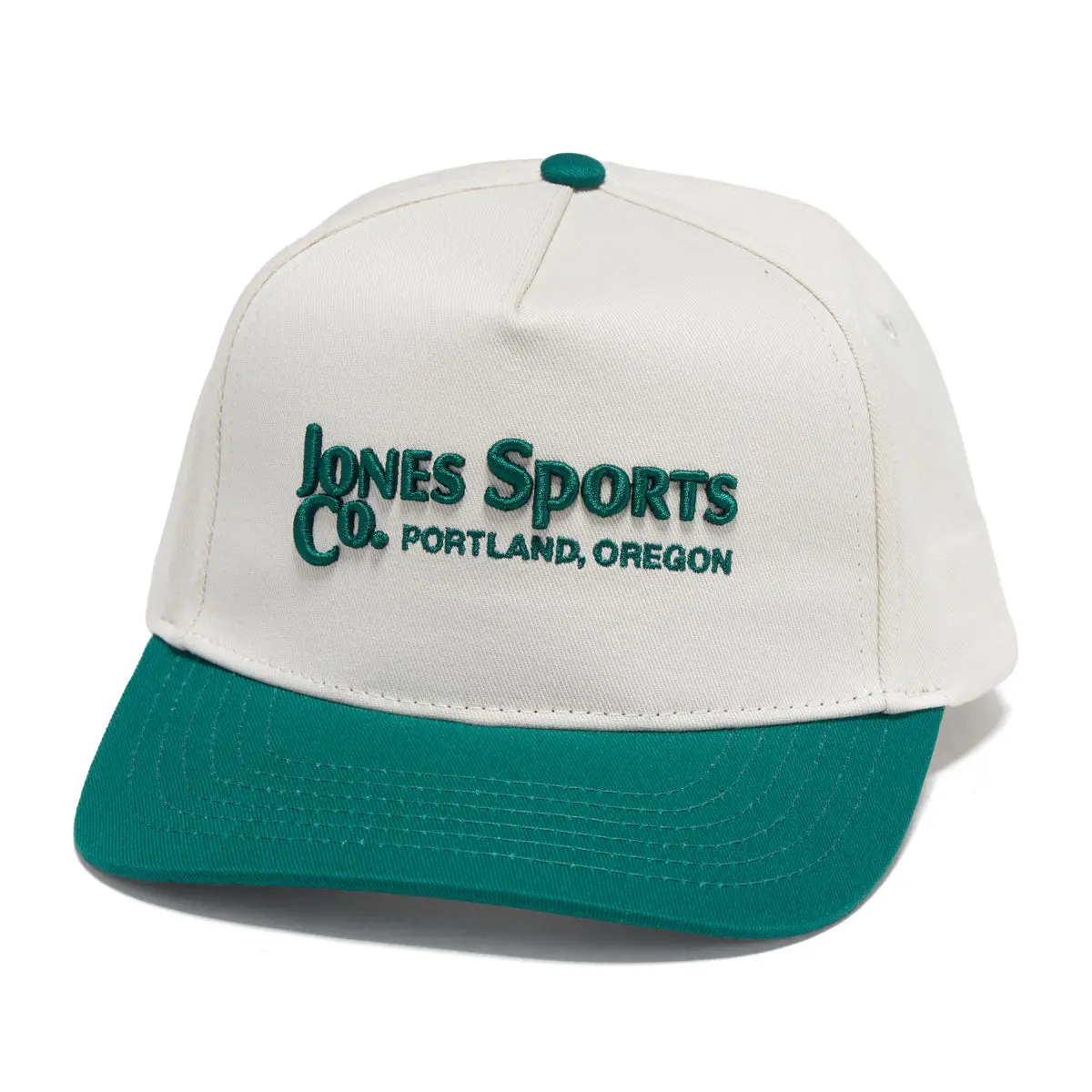 Jones Legacy Founders Mark Snapback Hat - Natural/Green 1