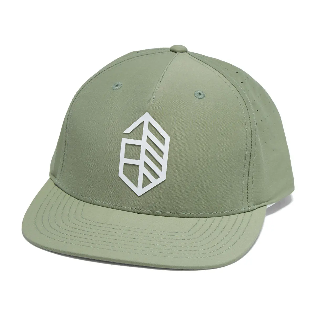Jones Athletic Utility Curved Snapback Hat - Olive 1