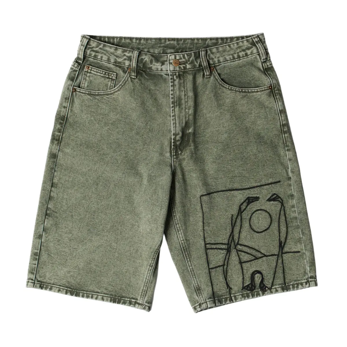By Parra Protect The Sun Shorts - Green 1