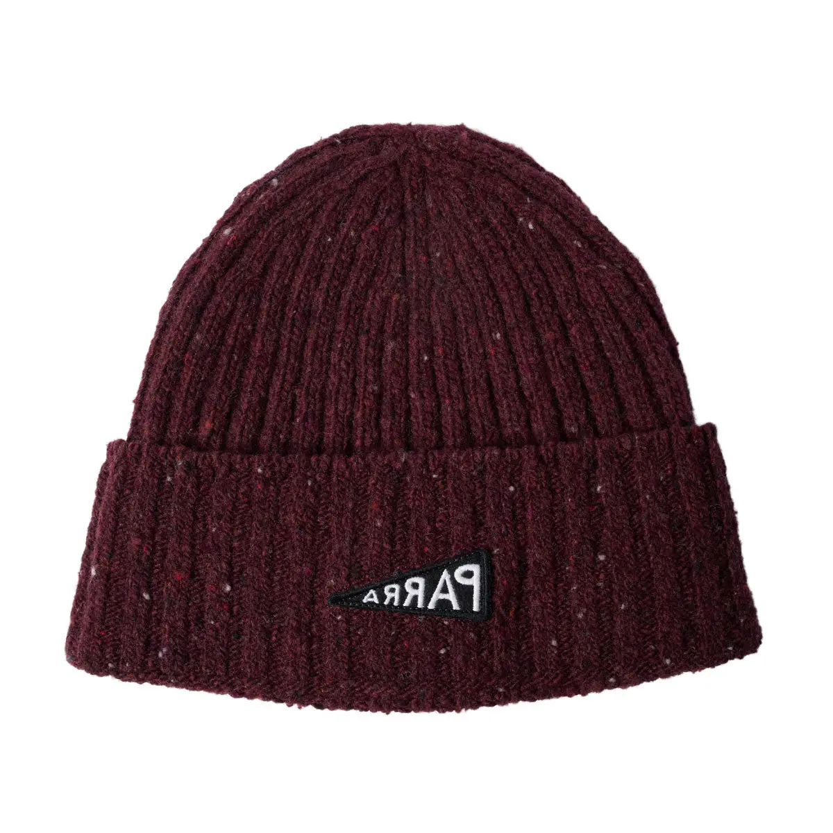 By Parra Reversed Flag Beanie - Dark Burgundy 1