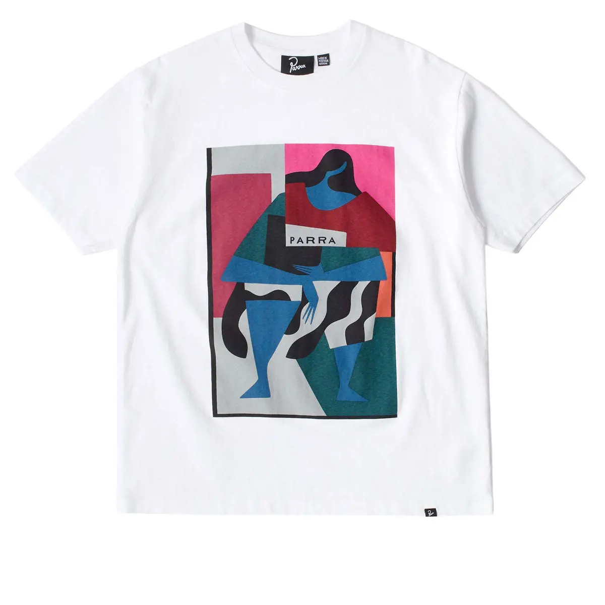 By Parra Reading The Square T-Shirt - White 1