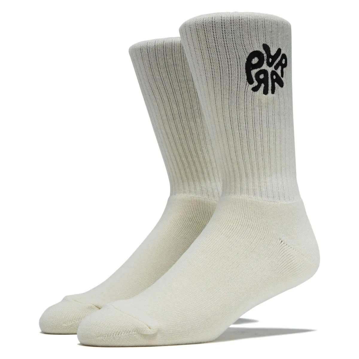 By Parra 1976 Logo Crew Socks - Off White 1