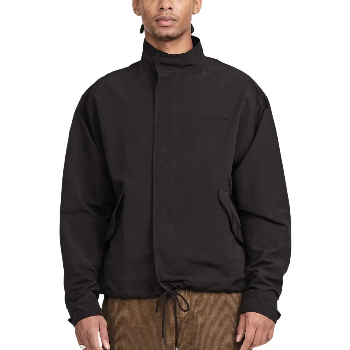 Last Resort Ab Cropped Parka Jacket - Black 1
