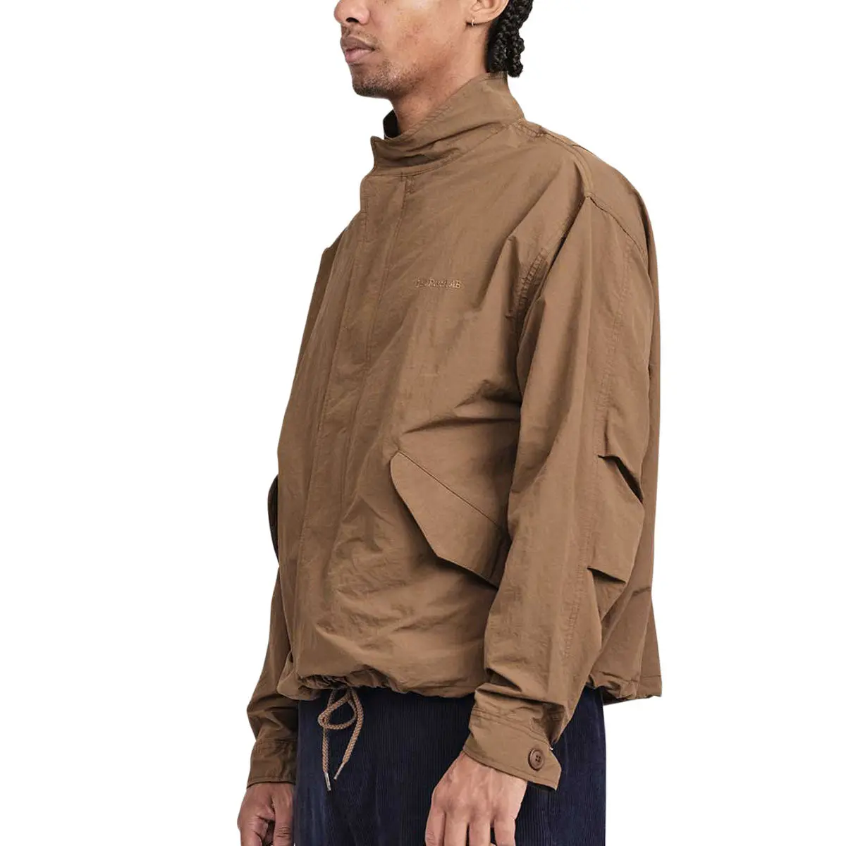 Last Resort Ab Cropped Parka Jacket - Brown Khaki 1