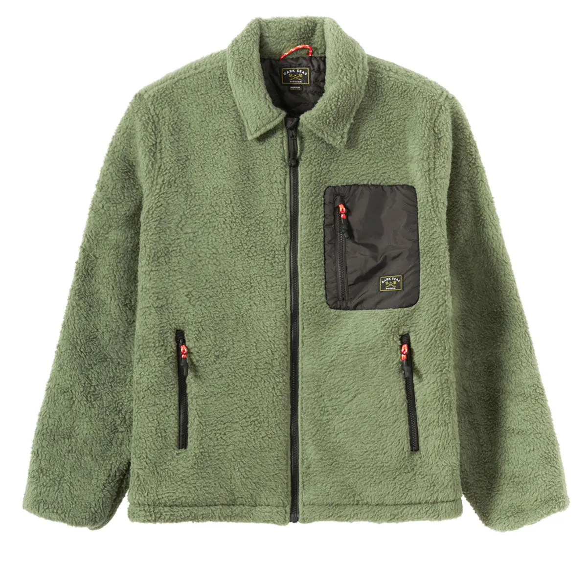 Dark Seas Hancock Fleece Jacket - Olive 1