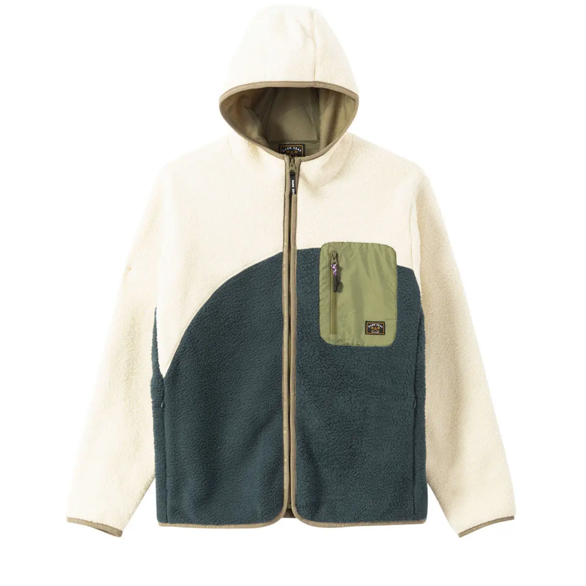 Dark Seas Aliso Sherpa Jacket - White/Navy 1