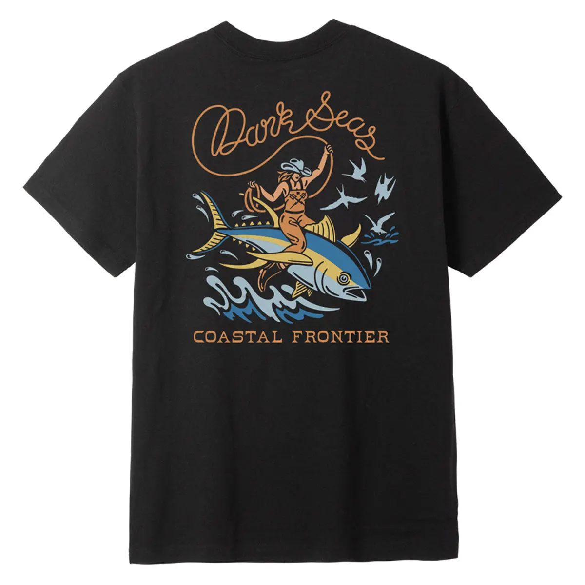 Dark Seas Ride Em Wet T-Shirt - Heather Black 1