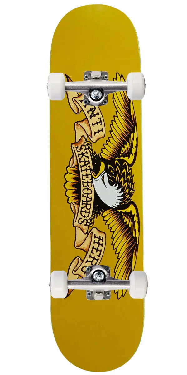 Anti-Hero Classic Eagle Mini Skateboard Complete - Yellow - 7.30" 1