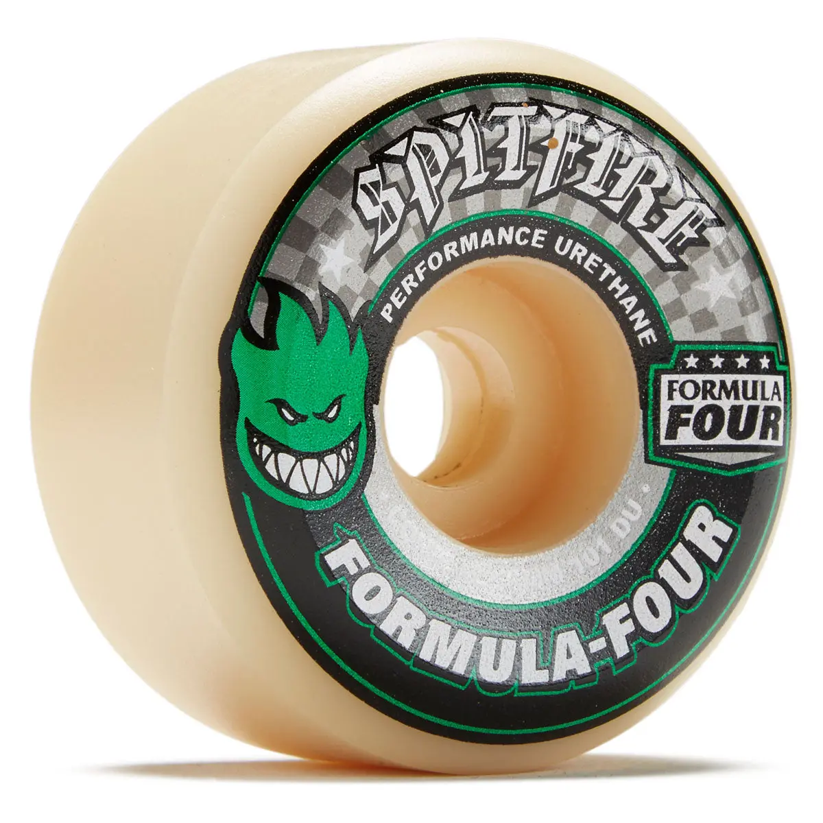 Spitfire F4 101D Conical Skateboard Wheels - Green - 56Mm 1