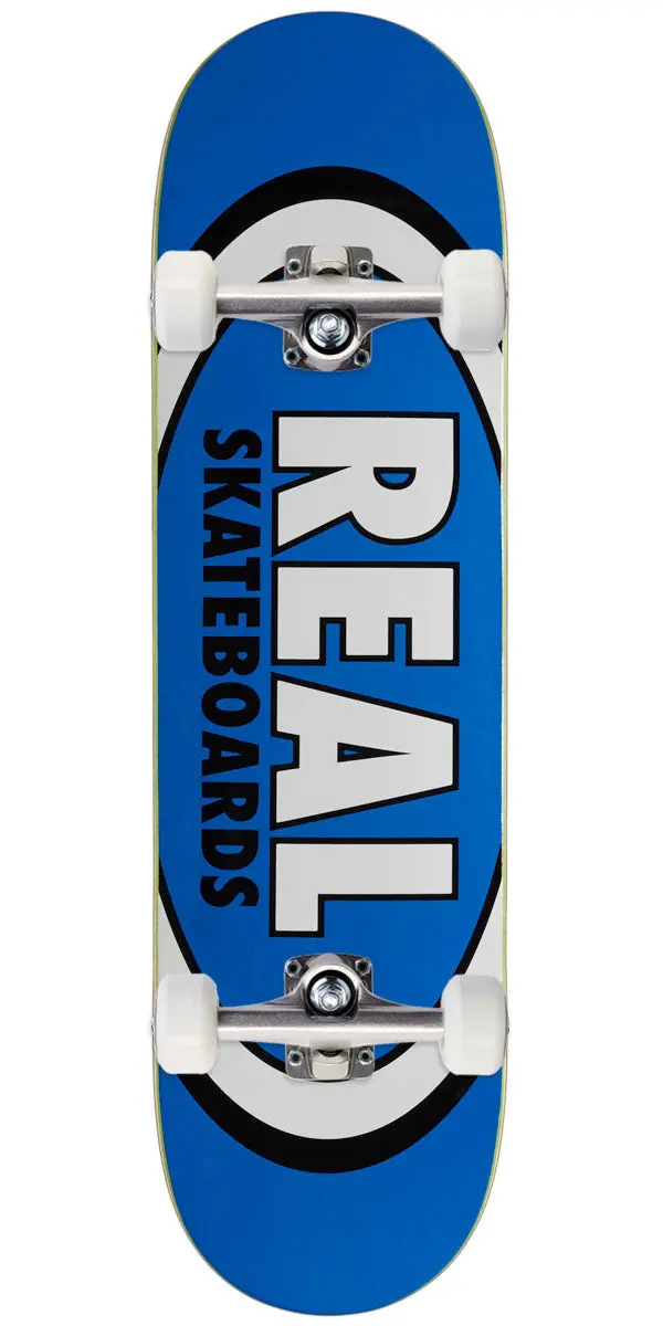 Real Team Classic Oval Skateboard Complete - Blue - 8.50" 1