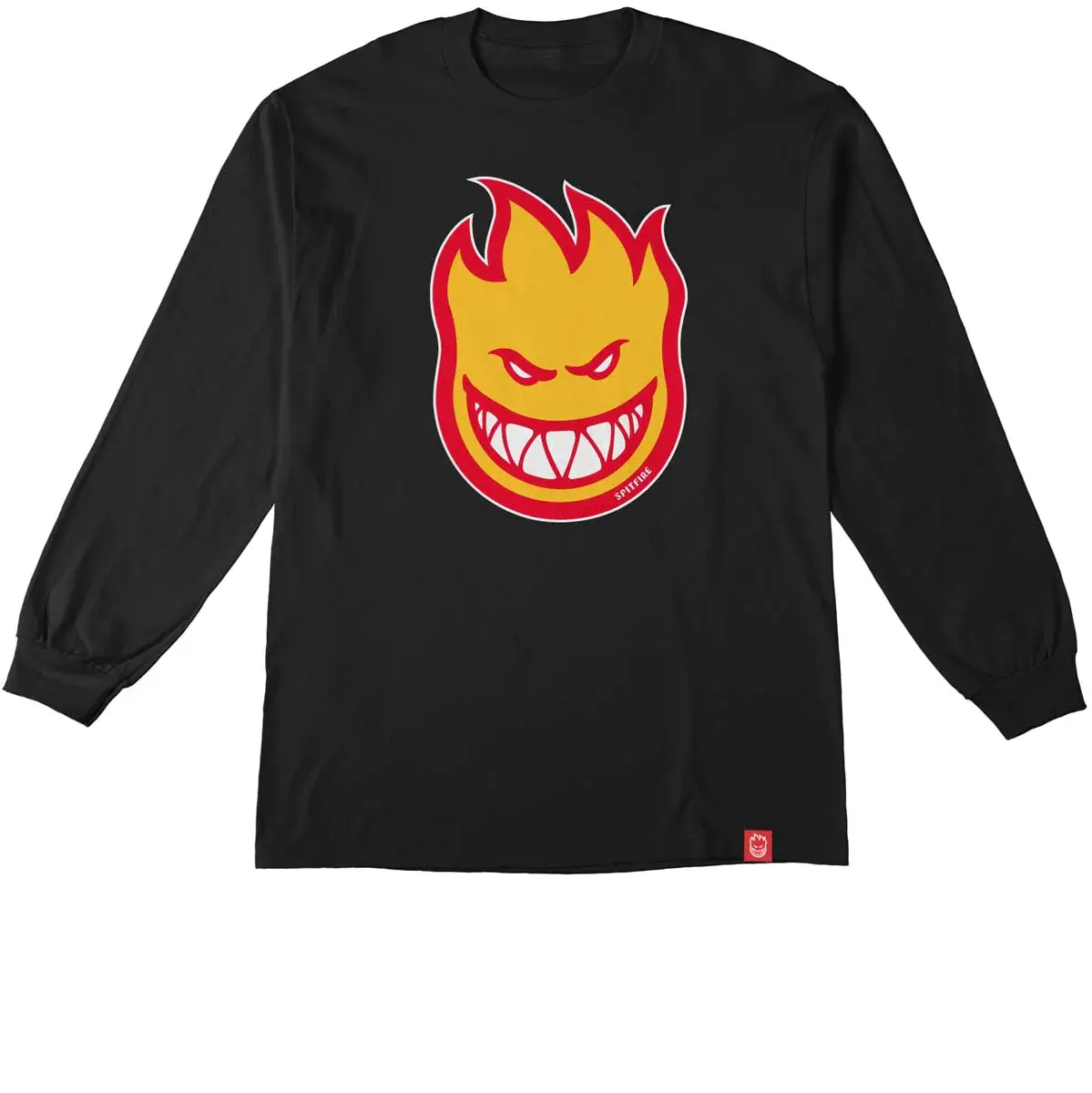 Spitfire Youth Bighead Fill Long Sleeve T-Shirt - Black/Gold/Red 1