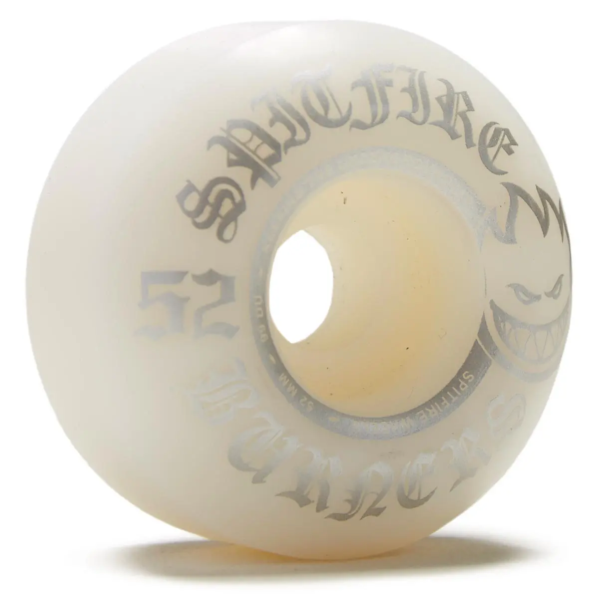 Spitfire 99Du Burner Skateboard Wheels - White/Silver - 52Mm 1