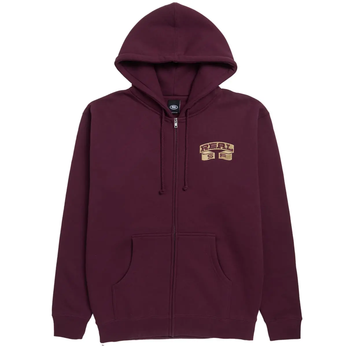 Real Muni Emb Hoodie - Maroon 1
